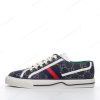 Billige Sko Gucci Tennis 1977 Denim GG Print ‘Mørkeblå Hvid’ 606111-2KQ10-4463