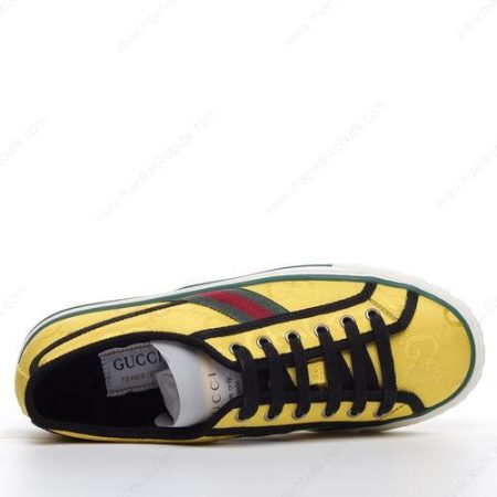 Billige Sko Gucci Tennis 1977 ECONYL GG Print ‘Gul’