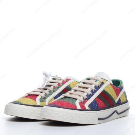 Billige Sko Gucci Tennis 1977 ‘Hvid Rød Gul Blå’