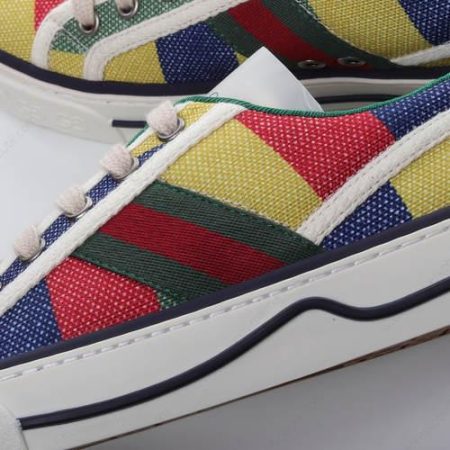 Billige Sko Gucci Tennis 1977 ‘Hvid Rød Gul Blå’