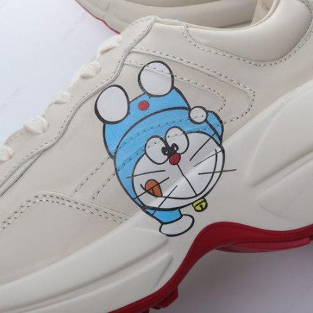 Billige Sko Gucci x Doraemon Rhyton Vintage Trainer ‘Hvid Rød’