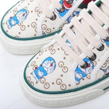 Billige Sko Gucci x Doraemon Tennis 1977 ‘Hvid’