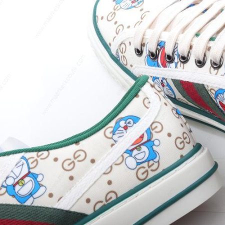 Billige Sko Gucci x Doraemon Tennis 1977 ‘Hvid’