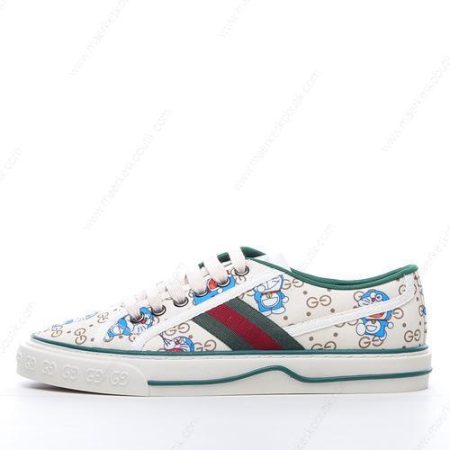 Billige Sko Gucci x Doraemon Tennis 1977 ‘Hvid’