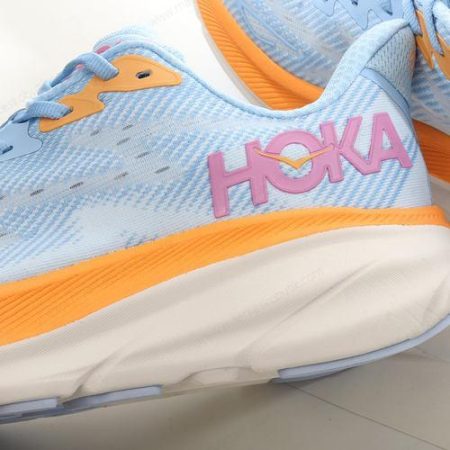 Billige Sko HOKA ONE ONE Clifton 9 ‘Blå Orange’ 1127896-ABIW