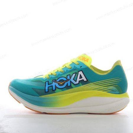 Billige Sko HOKA ONE ONE Rocket X 2 ‘Grøn Gul Hvid’