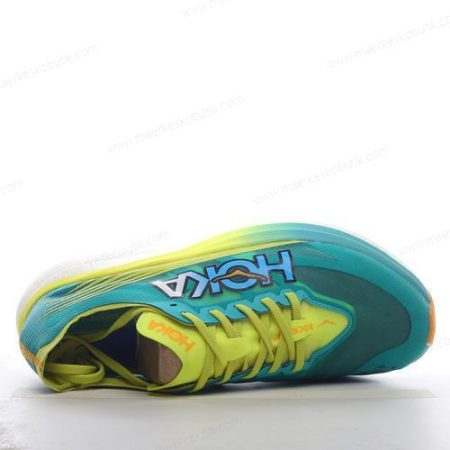 Billige Sko HOKA ONE ONE Rocket X 2 ‘Grøn Gul Hvid’