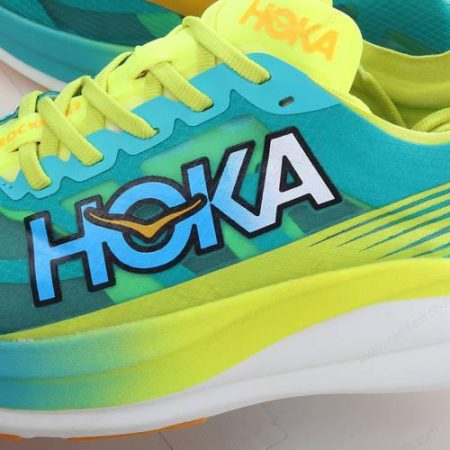 Billige Sko HOKA ONE ONE Rocket X 2 ‘Grøn Gul Hvid’