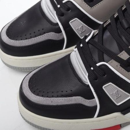 Billige Sko LOUIS VUITTON LV Trainer 2021s ‘Sort Grå’ 1A54IS