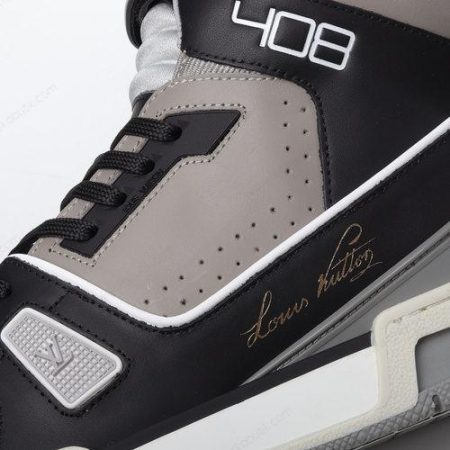 Billige Sko LOUIS VUITTON LV Trainer 2021s ‘Sort Grå’ 1A54IS