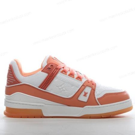 Billige Sko LOUIS VUITTON LV Trainer ‘Orange Hvid’ 1A811P