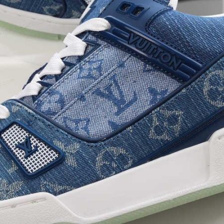 Billige Sko LOUIS VUITTON Trainer ‘Blå Hvid’ 1A8MG3