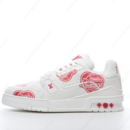 Billige Sko LOUIS VUITTON Trainer x Nigo LV MADE ‘Hvid Rød’ BM9U4PPC01