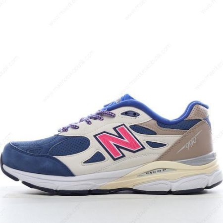 Billige Sko New Balance 990v3 ‘Hvid Blå Pink’ M990KH3