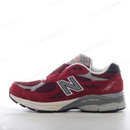 Billige Sko New Balance 990v3 ‘Rød Grå’ M990TF3