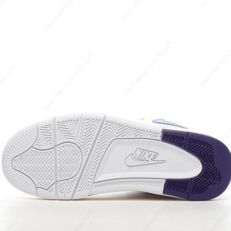 Billige Sko Nike Air Flight Legacy Lakers Home ‘Guld Lilla Hvid’ BQ4212-102