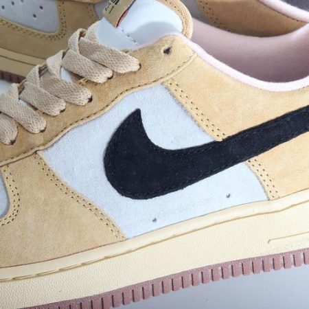 Billige Sko Nike Air Force 1 07 LX Low ‘Guld Sort Grå’ DV7186-700