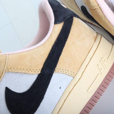 Billige Sko Nike Air Force 1 07 LX Low ‘Guld Sort Grå’ DV7186-700