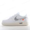 Billige Sko Nike Air Force 1 Low 07 Off-White ‘Hvid Sølv’ AO4297-100