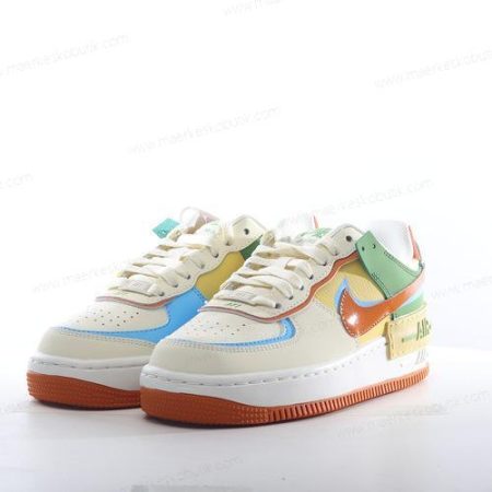 Billige Sko Nike Air Force 1 Low Shadow ‘Hvid Brun Grøn Blå’ DZ1847-103