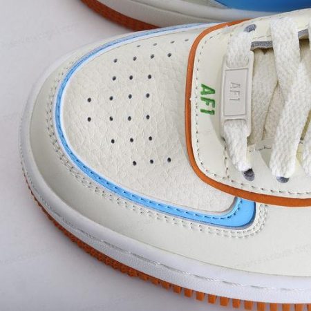 Billige Sko Nike Air Force 1 Low Shadow ‘Hvid Brun Grøn Blå’ DZ1847-103