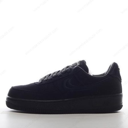 Billige Sko Nike Air Force 1 Low Stussy ‘Sort’ CZ9084-001