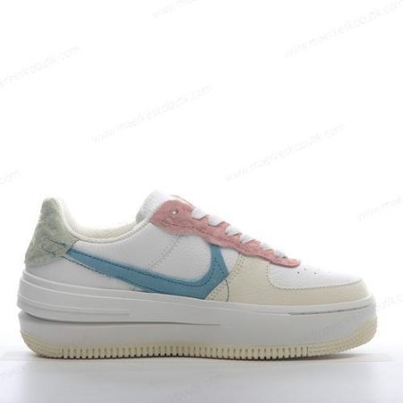 Billige Sko Nike Air Force 1 PLT.AF.ORM Low ‘Hvid Blå Orange Rød’ DX2671-100