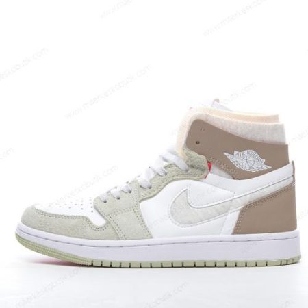 Billige Sko Nike Air Jordan 1 High Zoom Air CMFT ‘Hvid Grå Oliven’ CT0979-102