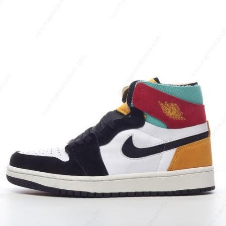 Billige Sko Nike Air Jordan 1 High Zoom Air CMFT ‘Sort Hvid Rød Orange Grøn’ CT0978-016