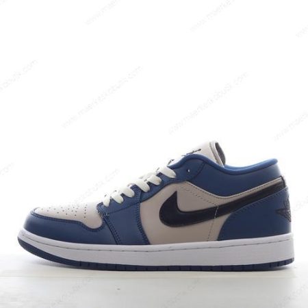 Billige Sko Nike Air Jordan 1 Low ‘Blå Grå Hvid’ 553558-412