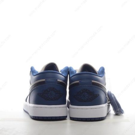 Billige Sko Nike Air Jordan 1 Low ‘Blå Grå Hvid’ 553558-412