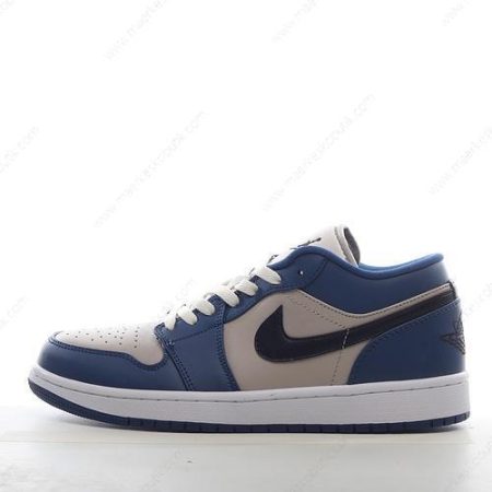 Billige Sko Nike Air Jordan 1 Low ‘Blå Grå Hvid’ 553558-412