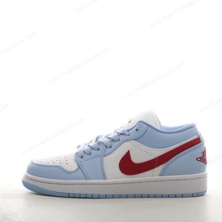 Billige Sko Nike Air Jordan 1 Low ‘Blå Grå Hvid Rød’ DC0774-164