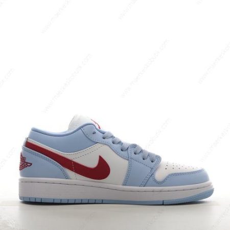 Billige Sko Nike Air Jordan 1 Low ‘Blå Grå Hvid Rød’ DC0774-164