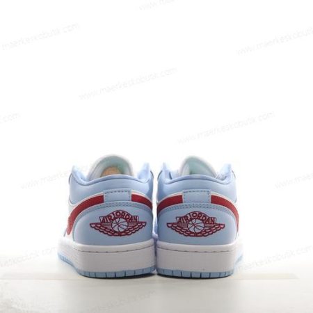 Billige Sko Nike Air Jordan 1 Low ‘Blå Grå Hvid Rød’ DC0774-164