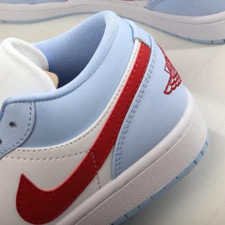 Billige Sko Nike Air Jordan 1 Low ‘Blå Grå Hvid Rød’ DC0774-164