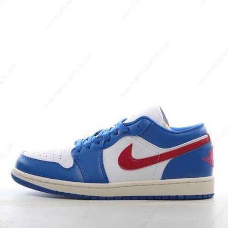 Billige Sko Nike Air Jordan 1 Low ‘Blå Rød Hvid’ DC0774-416