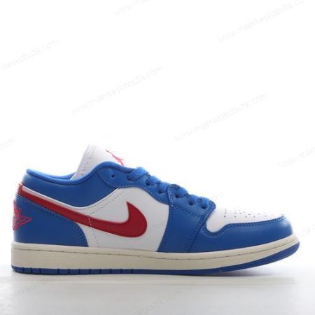 Billige Sko Nike Air Jordan 1 Low ‘Blå Rød Hvid’ DC0774-416