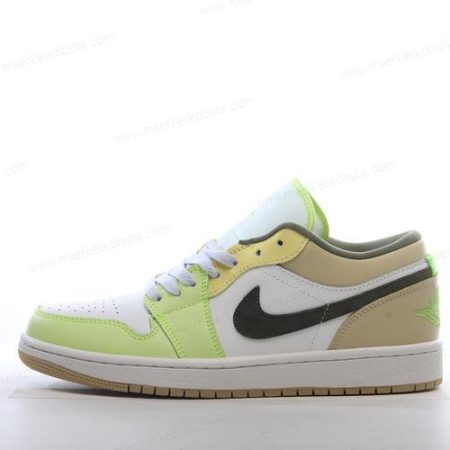 Billige Sko Nike Air Jordan 1 Low ‘Hvid Grøn Guld’ FD9906-131