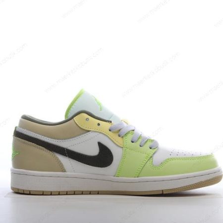 Billige Sko Nike Air Jordan 1 Low ‘Hvid Grøn Guld’ FD9906-131