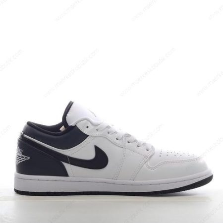 Billige Sko Nike Air Jordan 1 Low ‘Hvid Sort’ 553558-132