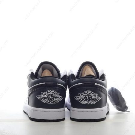 Billige Sko Nike Air Jordan 1 Low ‘Hvid Sort’ 553558-132