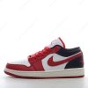 Billige Sko Nike Air Jordan 1 Low ‘Hvid Sort Rød’ 553558-163