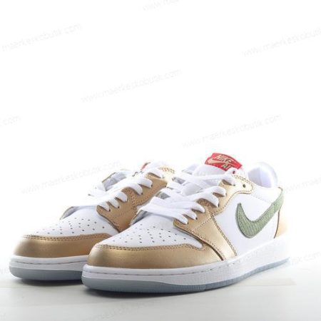 Billige Sko Nike Air Jordan 1 Low OG ‘Grønt Guld’ FQ6593-100