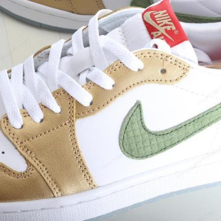 Billige Sko Nike Air Jordan 1 Low OG ‘Grønt Guld’ FQ6593-100