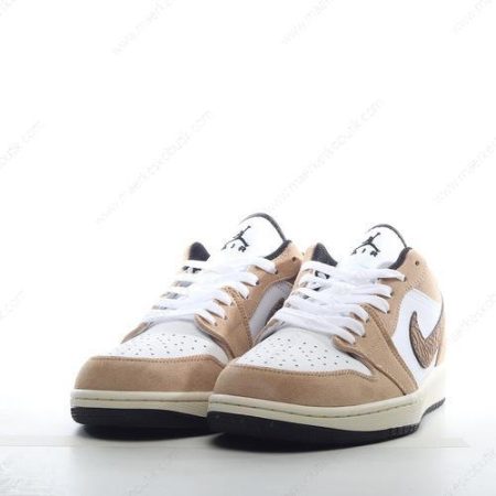 Billige Sko Nike Air Jordan 1 Low SE ‘Guld Hvid Sort’ DZ4130-201