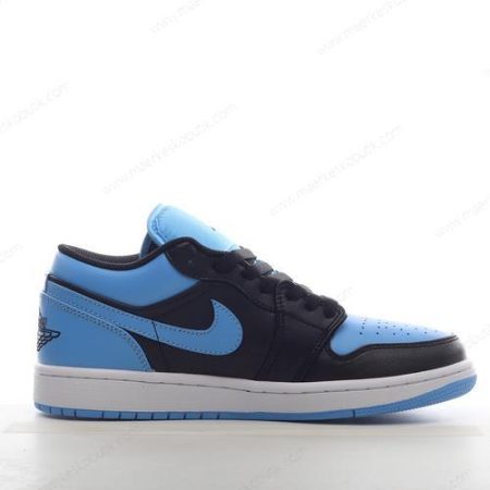 Billige Sko Nike Air Jordan 1 Low ‘Sort Blå Hvid’ 553558-041