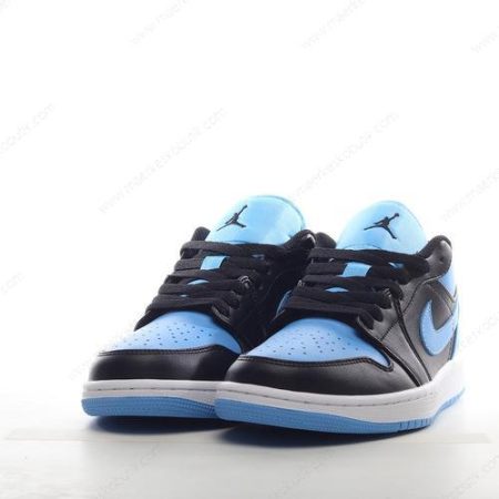 Billige Sko Nike Air Jordan 1 Low ‘Sort Blå Hvid’ 553558-041