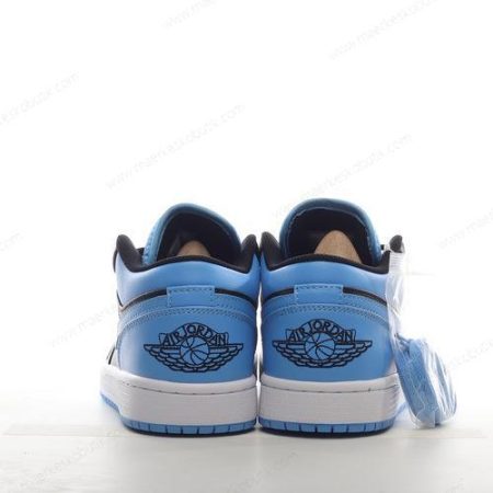 Billige Sko Nike Air Jordan 1 Low ‘Sort Blå Hvid’ 553558-041