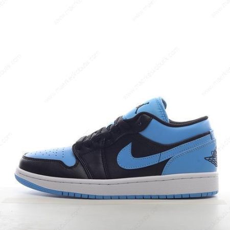 Billige Sko Nike Air Jordan 1 Low ‘Sort Blå Hvid’ 553558-041